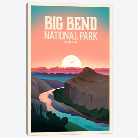 Big Bend National Park Canvas Print #SIC6} by Studio Inception Art Print