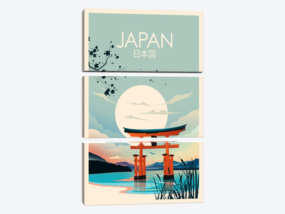 Japan by Studio Inception 3-piece Canvas Wall Art