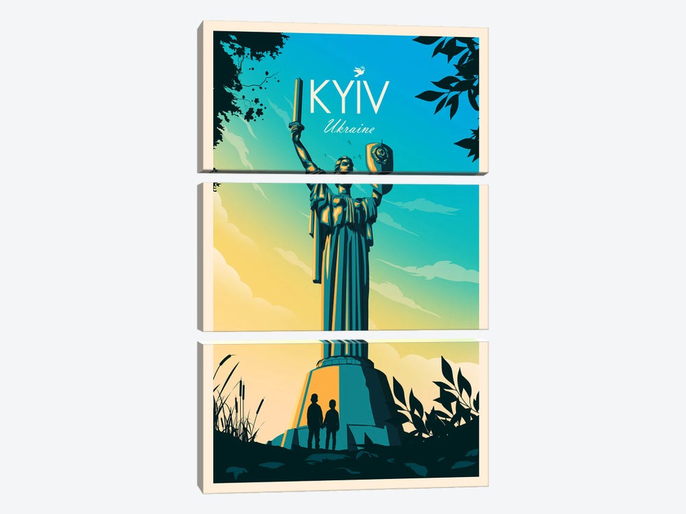 Kyiv by Studio Inception 3-piece Canvas Art Print