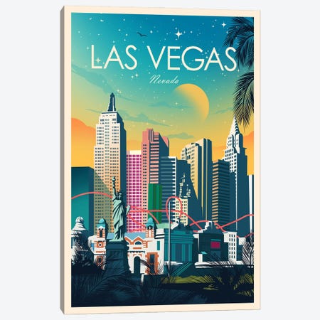 Las Vegas Canvas Print #SIC72} by Studio Inception Art Print
