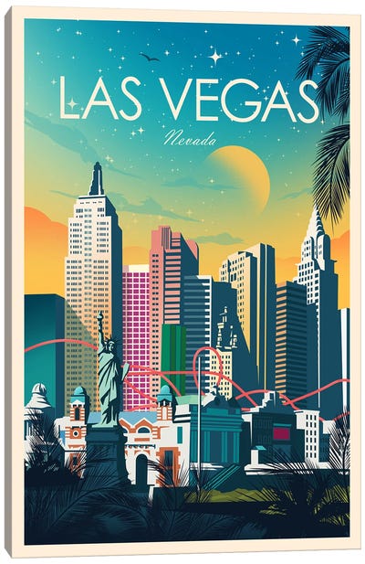Las Vegas Canvas Art Print - Studio Inception
