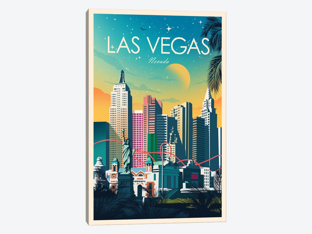 Las Vegas by Studio Inception 1-piece Canvas Artwork