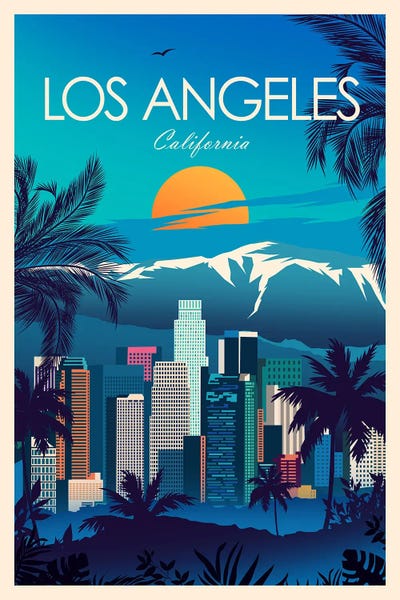 Fine Art Print: Los Angeles by Studio Inception