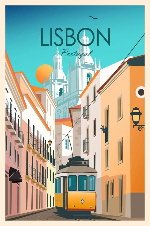 Lisbon by Studio Inception wall art