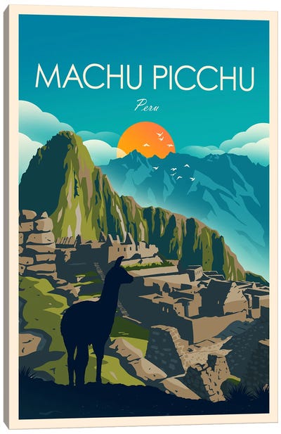 Machu Picchu Canvas Art Print - South America Art