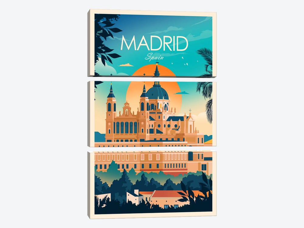 Madrid by Studio Inception 3-piece Art Print