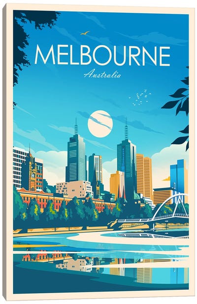 Melbourne Canvas Art Print - Melbourne Art