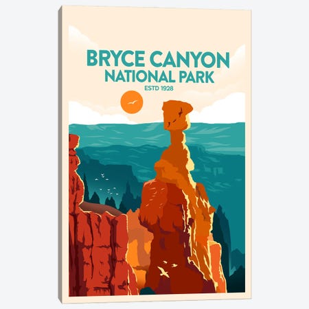 Bryce Canyon National Park Canvas Print #SIC7} by Studio Inception Canvas Print