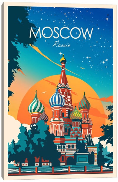 Moscow Canvas Art Print - Studio Inception