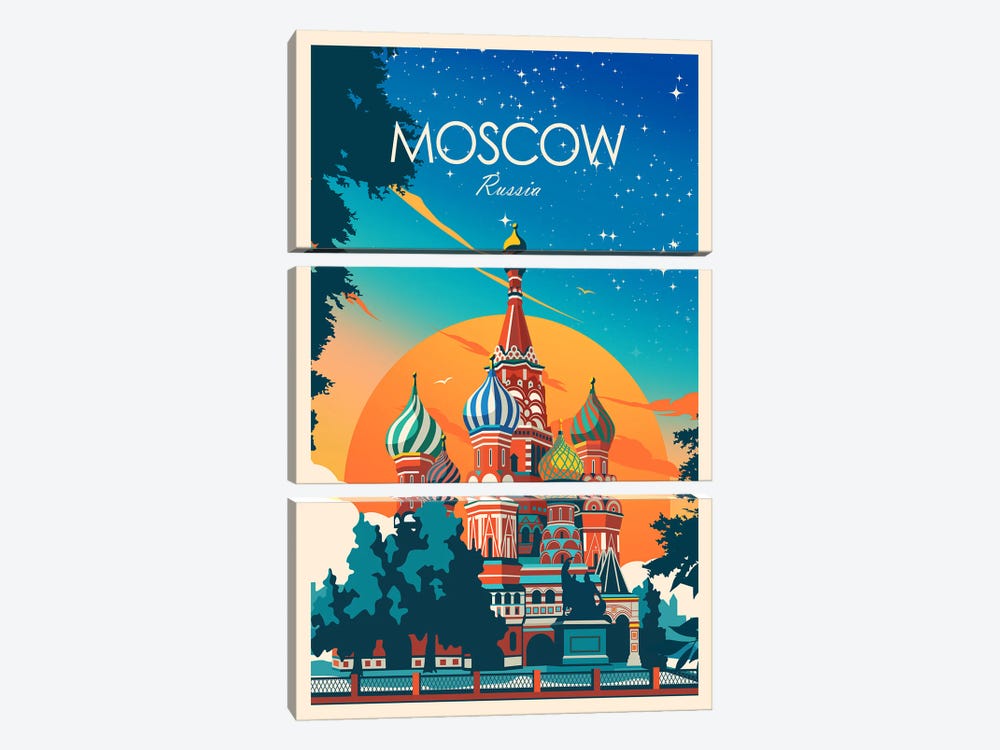 Moscow by Studio Inception 3-piece Art Print