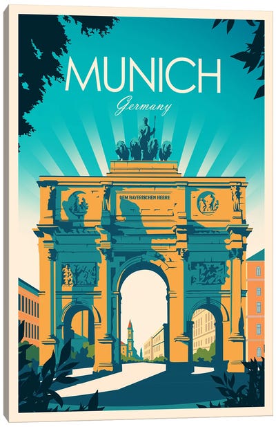 Munich Canvas Art Print - Munich Art