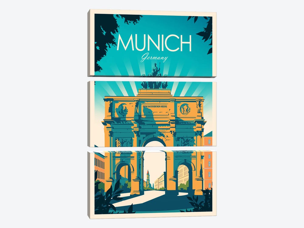 Munich by Studio Inception 3-piece Canvas Art