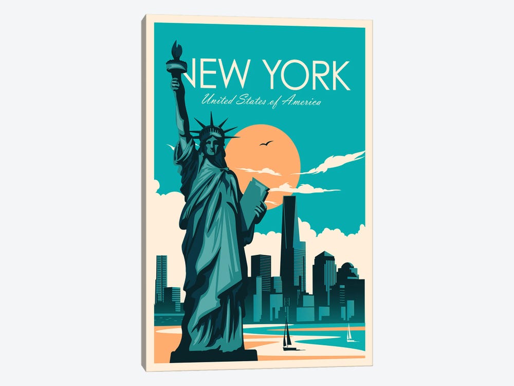 New York by Studio Inception 1-piece Canvas Print