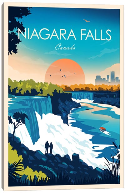Niagara Falls Canvas Art Print - Waterfall Art
