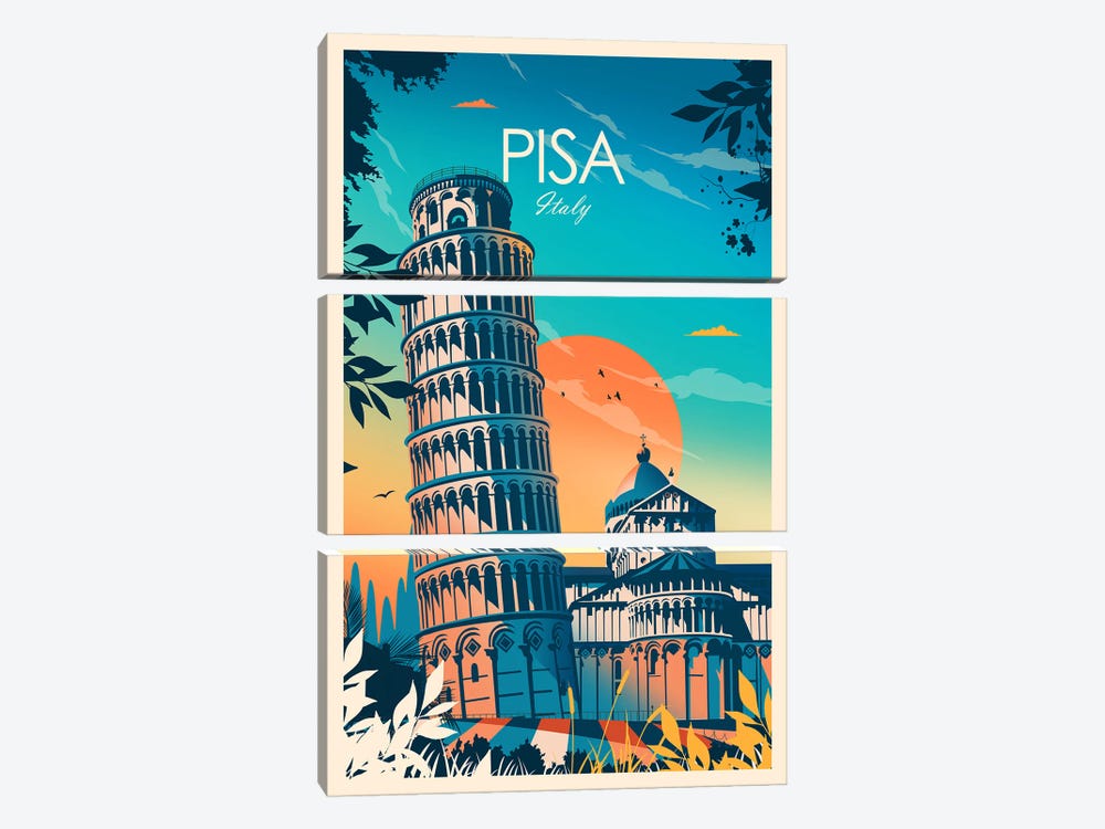 Pisa by Studio Inception 3-piece Canvas Art