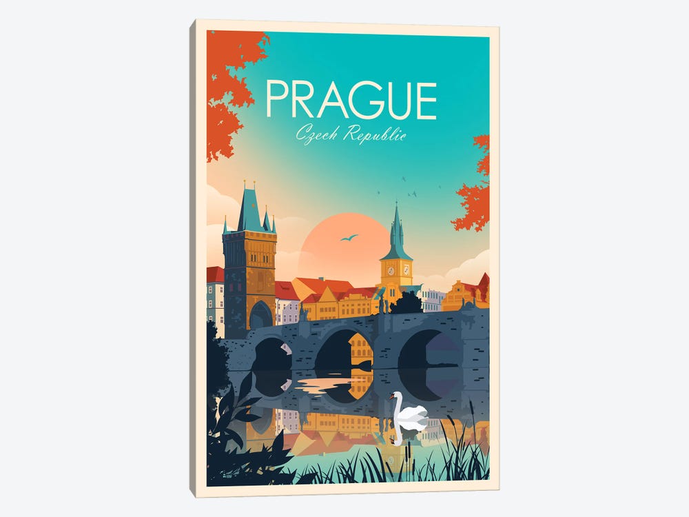 Prague by Studio Inception 1-piece Canvas Art
