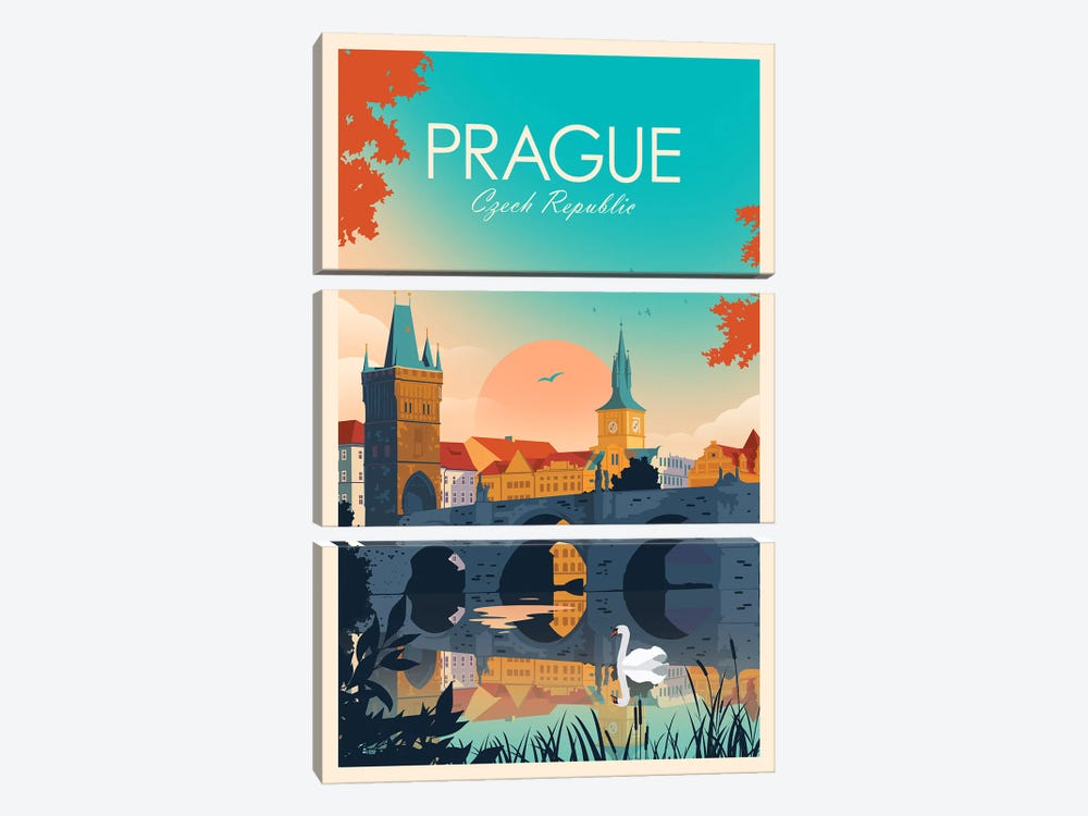 Prague by Studio Inception 3-piece Canvas Wall Art