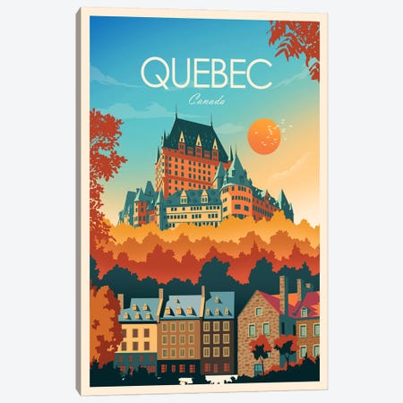 Quebec Canvas Print #SIC89} by Studio Inception Canvas Art