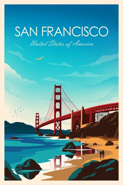 San Francisco Travel Posters: San Francisco by Studio Inception