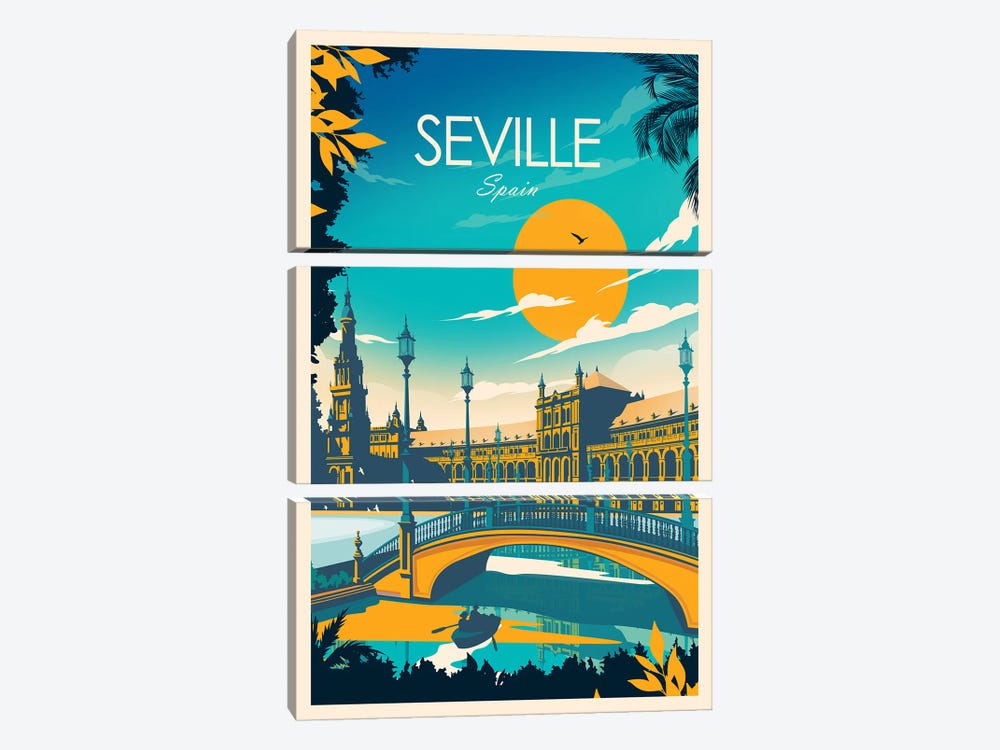 Seville by Studio Inception 3-piece Canvas Print