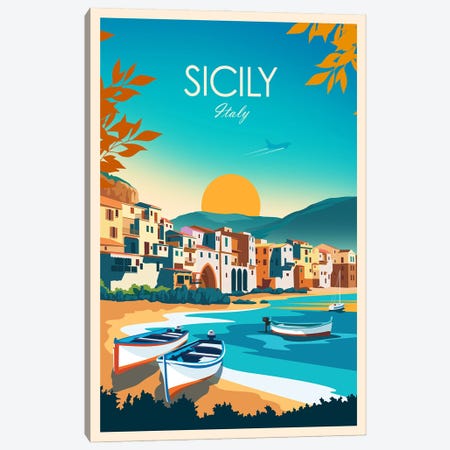 Sicily Canvas Print #SIC94} by Studio Inception Canvas Artwork