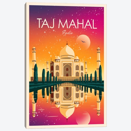 Taj Mahal Canvas Print #SIC97} by Studio Inception Canvas Art