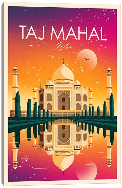 Taj Mahal Canvas Art Print