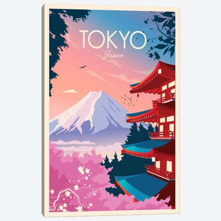 Tokyo Canvas Print #SIC98} by Studio Inception Canvas Print