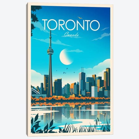 Toronto Canvas Print #SIC99} by Studio Inception Canvas Print