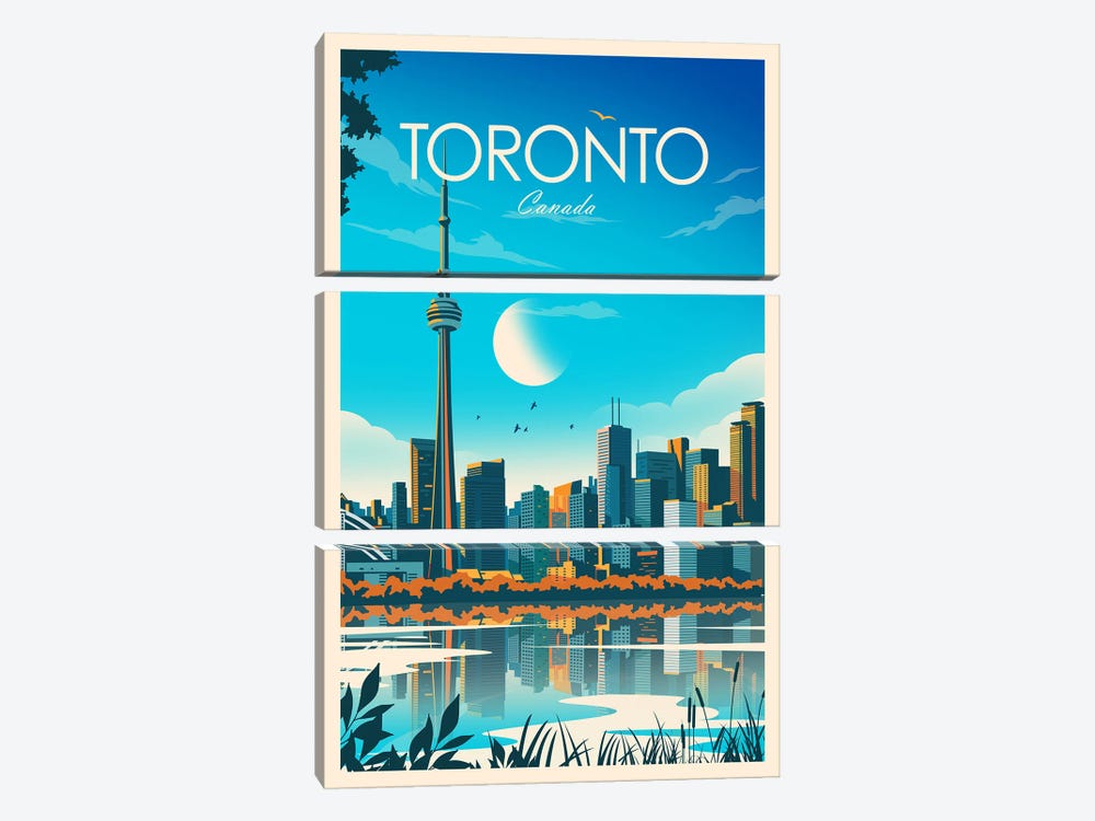 Toronto by Studio Inception 3-piece Art Print
