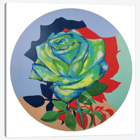 Blue Rose Canvas Print #SIG20} by Serena Singh Canvas Art