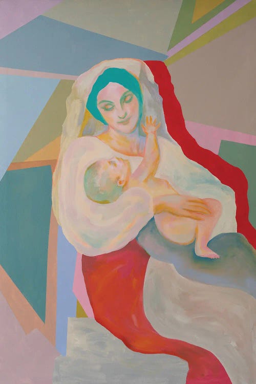Mother With Child by Serena Singh wall art