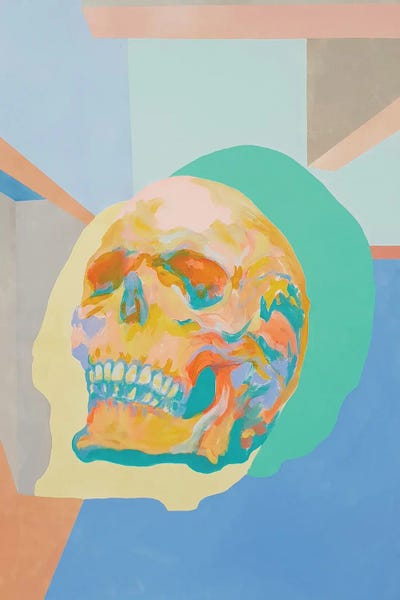 Skull by Serena Singh framed wall art