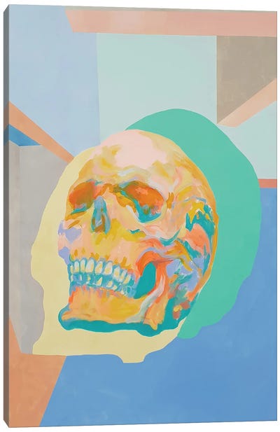 Skull Canvas Art Print - Similar to Andy Warhol