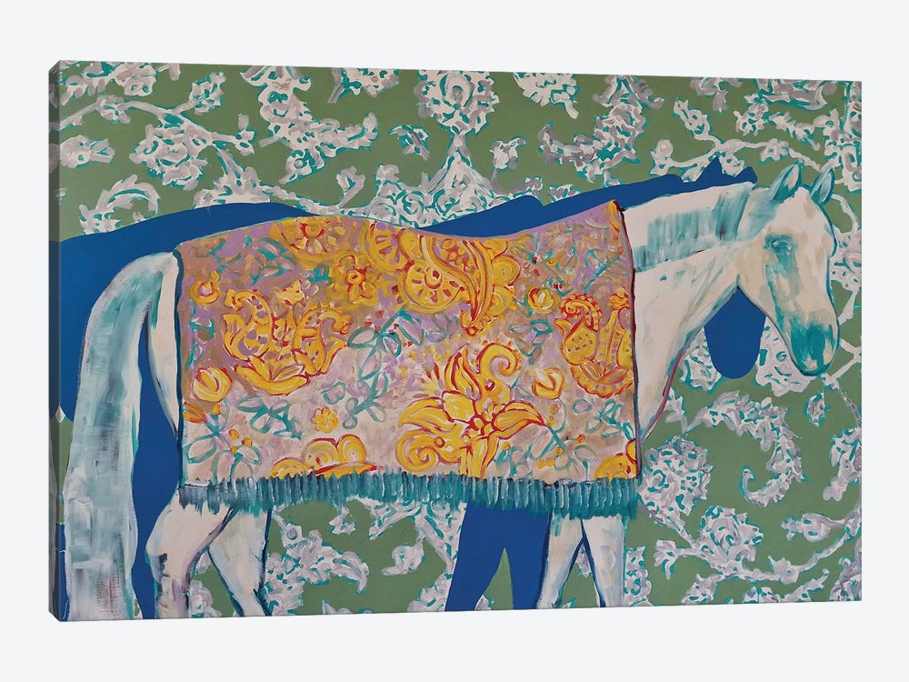 White Horse by Serena Singh 1-piece Canvas Art