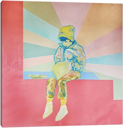 Reading Boy Canvas Art Print - Serena Singh