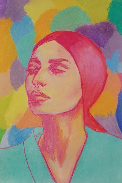 Auras: Woman In A Blue Blouse by Serena Singh