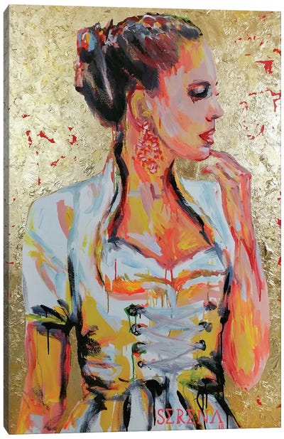 Munich Woman Canvas Art Print - Serena Singh