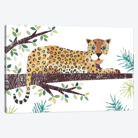 Leopard Canvas Print #SIH103} by Simon Hart Art Print
