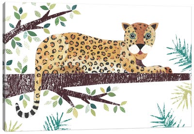 Leopard Canvas Art Print - Simon Hart