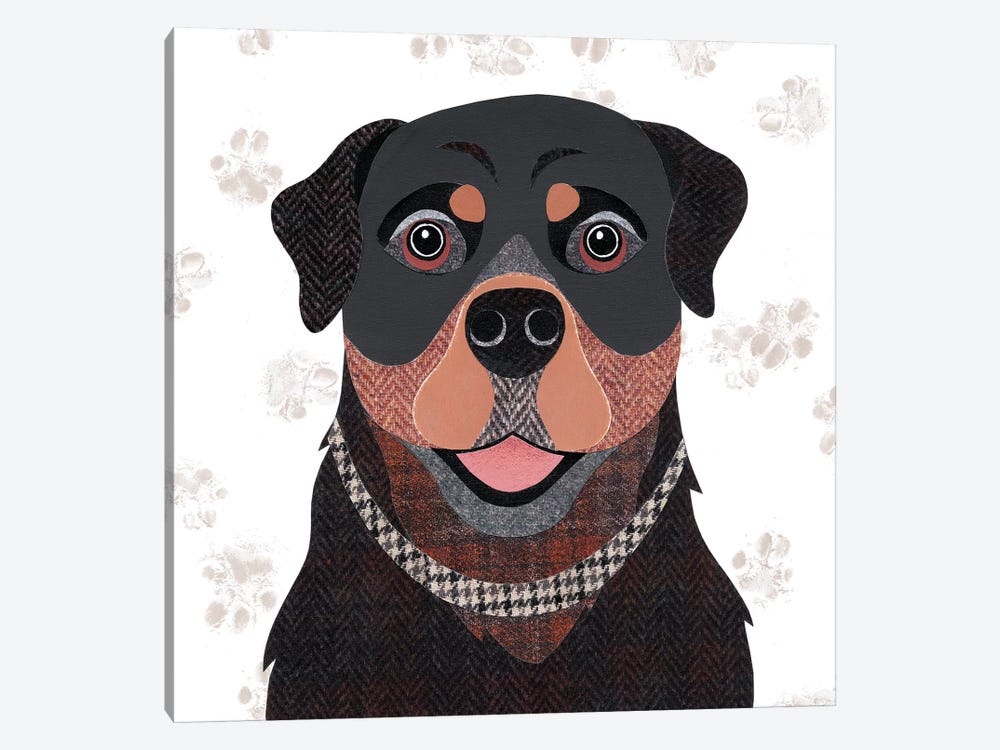Rottweiler by Simon Hart 1-piece Canvas Print