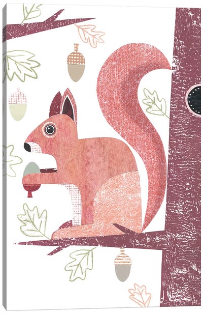 Squirrel Canvas Art Print - Simon Hart