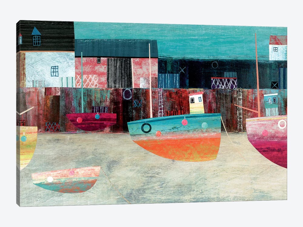 Trawler, Harbour Wall by Simon Hart 1-piece Canvas Art Print