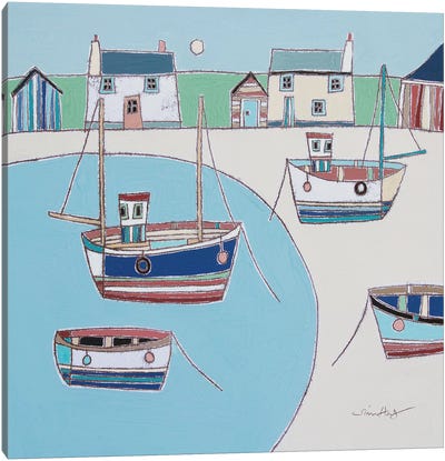 Shoreline Canvas Art Print - Kids Nautical Art