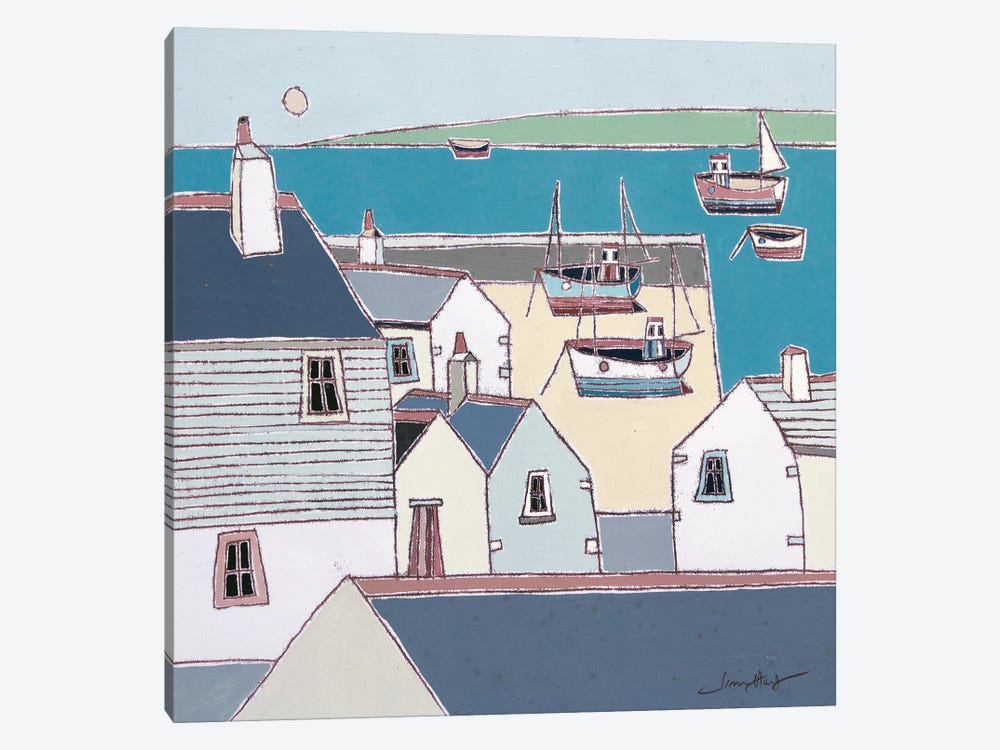 Rooftops, St Ives by Simon Hart 1-piece Canvas Art
