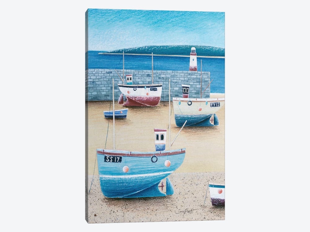 St Ives Harbour by Simon Hart 1-piece Canvas Art Print