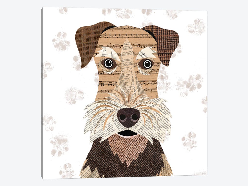 Airedale by Simon Hart 1-piece Canvas Wall Art
