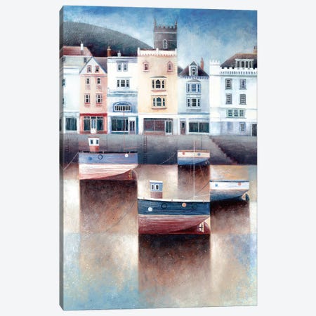 The Boatfloat Canvas Print #SIH4} by Simon Hart Canvas Artwork