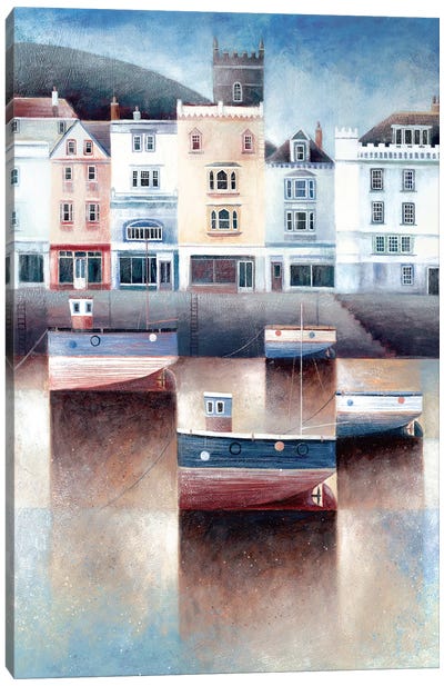 The Boatfloat Canvas Art Print - Simon Hart