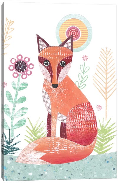 Large Fox Canvas Art Print - Simon Hart